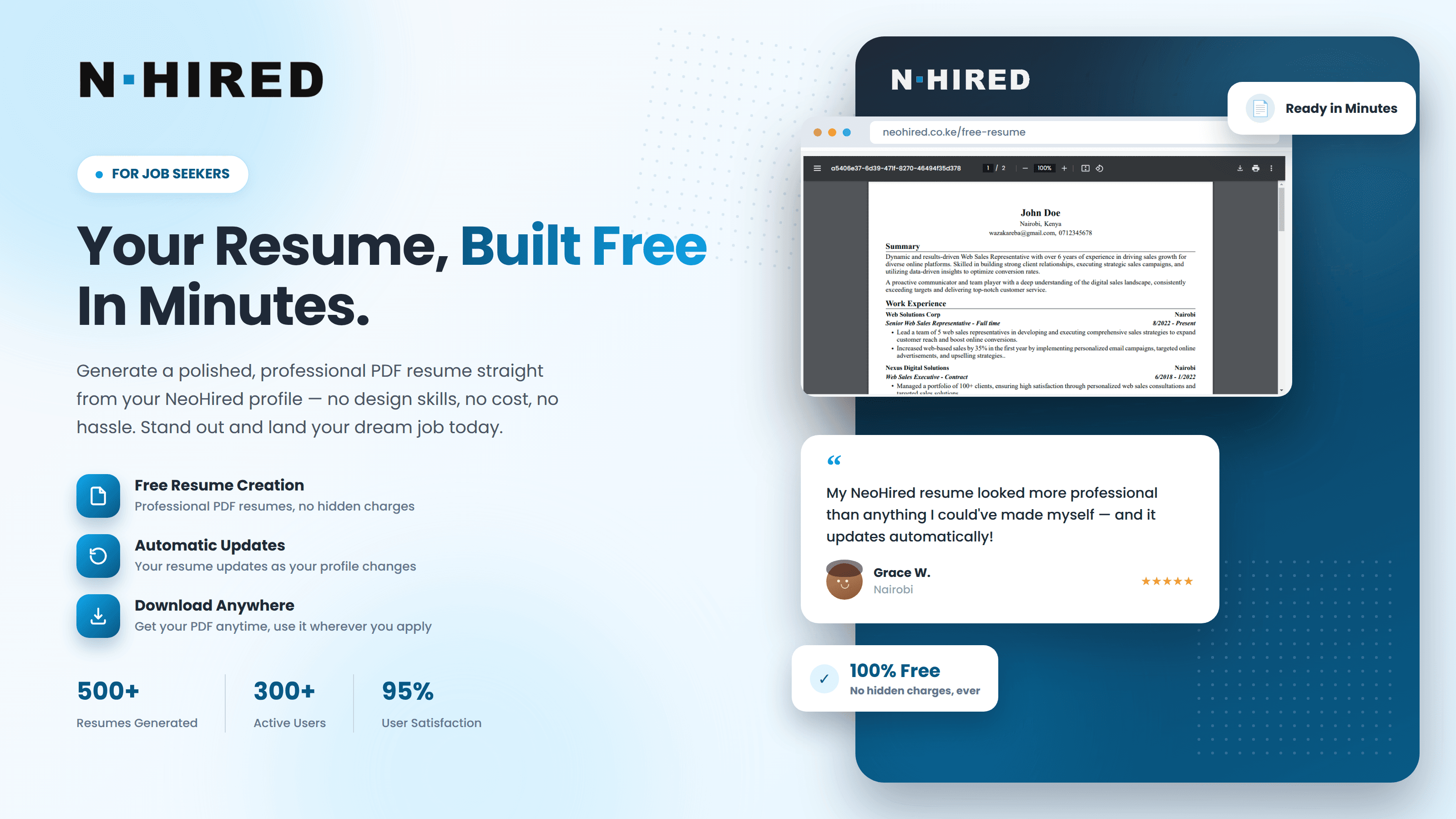 Resume Build Hero Image resume Image